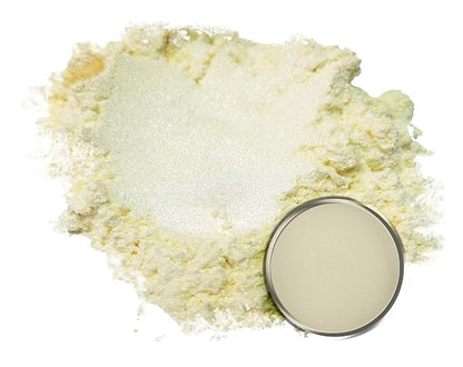 Mica Powder Pigment “Ghost Gold White” Multipurpose DIY Arts and Crafts - Image 2