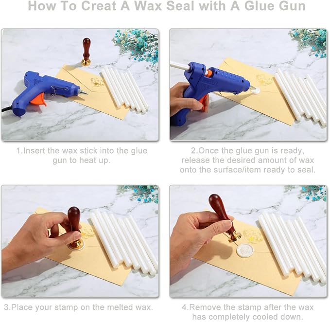 Yoption 15 Pieces Pearl White Glue Gun Sealing Wax Sticks - Image 6
