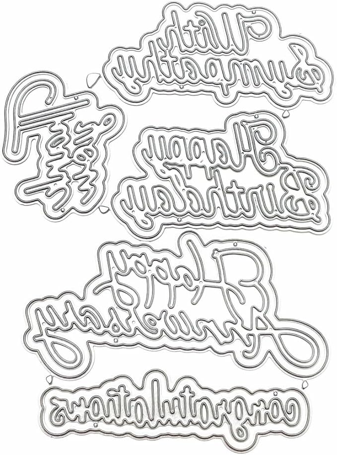 Metal Cutting Dies DIY Merry Christams Embossing Stencil Template Scrapbooking - Image 4