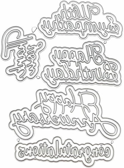 Metal Cutting Dies DIY Merry Christams Embossing Stencil Template Scrapbooking - Image 4