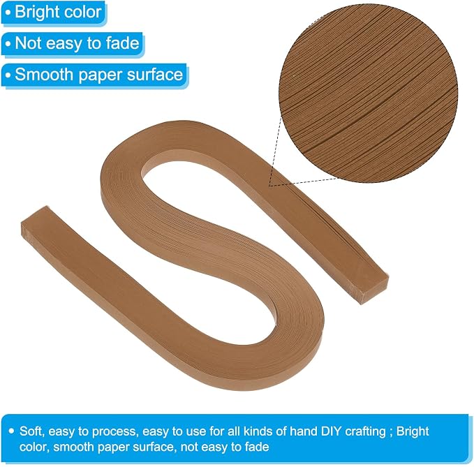 PATIKIL 360pcs Quilling Paper Strips Paper Flowers Quilling Kits 3/8" Origami - Image 3