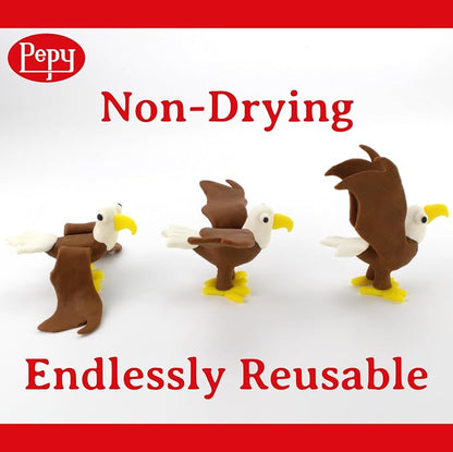 Pepy Plastilina Reusable and Non-Drying Modeling Clay; Set of 24 Bars, 1.4 - Image 4