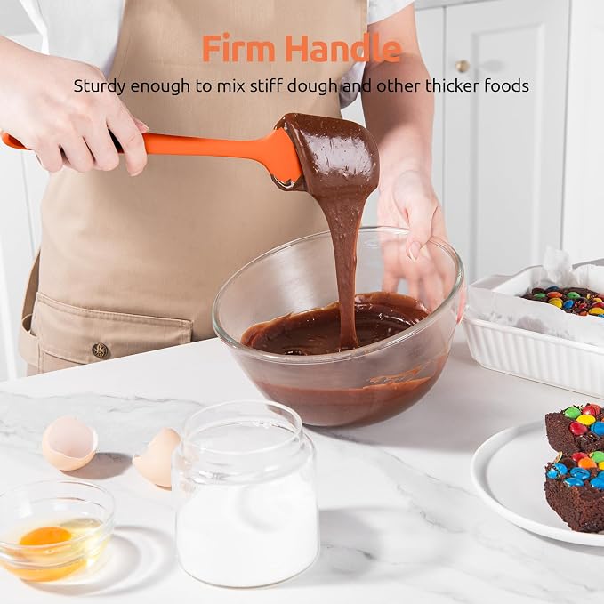 U-Taste Silicone Spatula Set: 600ºF High Heat Resistant, Seamless Food Grade - Image 5