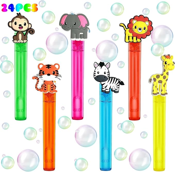 Jungle Safari Party Favors, Zoo Bubble Wand by uoyoi
