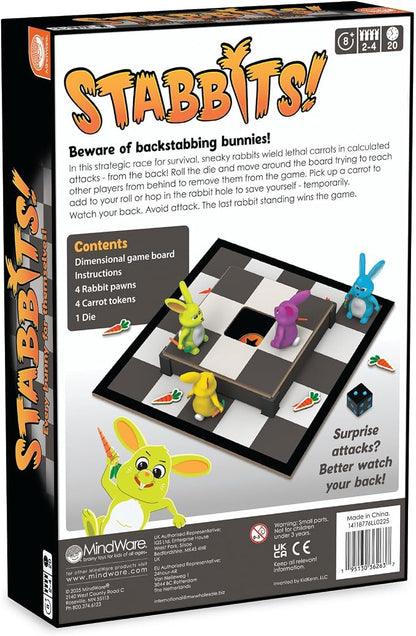 MindWare Stabbits: Strategic Bunny Battle Game – Beware of Backstabbing Rabbits - Image 9