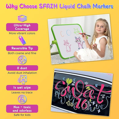 SFAIH 10 Pastel Liquid Chalk Markers - Image 7