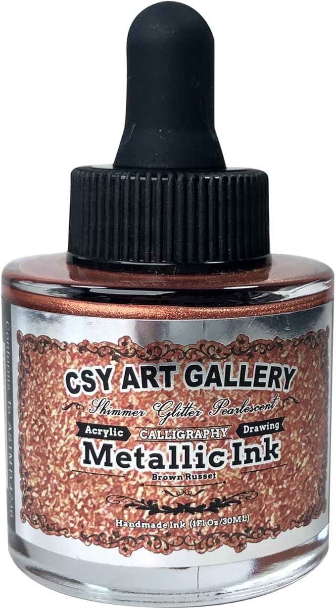 CSY Art Gallery Metallic Calligraphy Inks by CSY+art+gallery