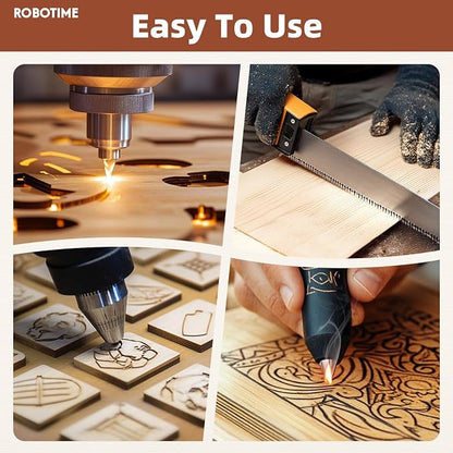 ROBOTIME 6-Pack Laser Wood Sheets 1/8" - Image 4