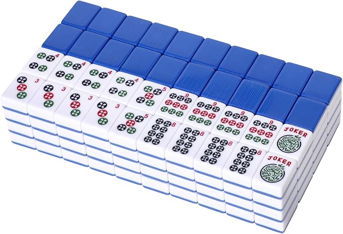 American Mahjong Tile Set with 166 Navy Blue Back Tiles - Image 5