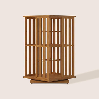 XIMN 360° Rotating Bamboo CD/DVD Shelf by ModernLivingPerfected