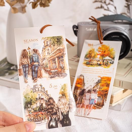 6 Rolls Seasonal Landscape Washi Tape Set, Nature-Inspired Stickers - Image 6