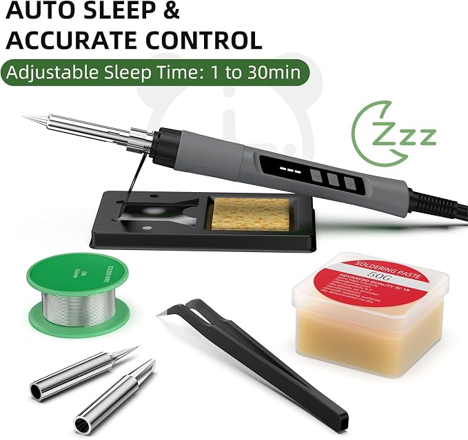 Soldering Iron Kit, 190W Soldering Gun, 110V LED Solder Kit - Image 5