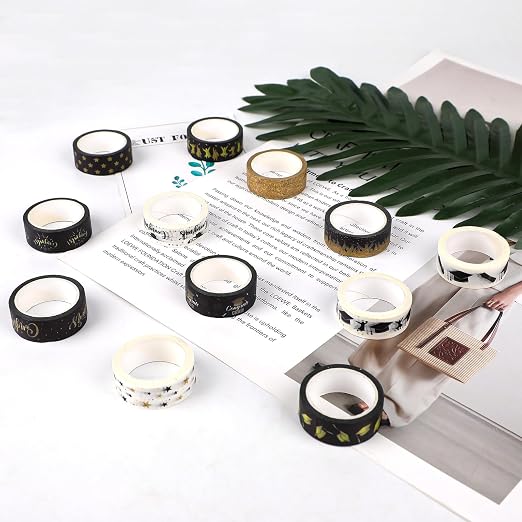 12 Rolls Graduation Washi Tape, Congratulations Grad Cap Decorative Paper - Image 3