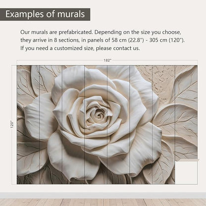 AFZEVEB-3D Rose Flower Wallpaper Large Floral Wall murals - Image 3