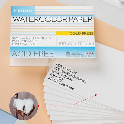 MEEDEN Watercolor Paper Block - Image 2