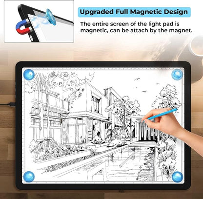 Heanolier A3 Artist tracing Light Box Copy Table, Super Bright Magnetic Light - Image 3