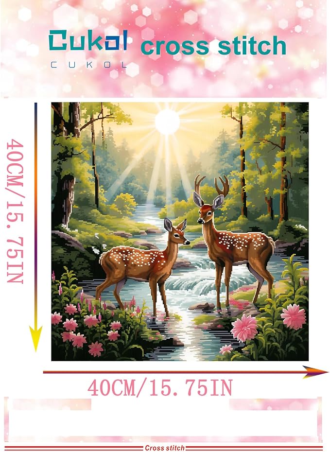 51buyoutgo 11CT Stamped Cross Stitch Kits - Image 2