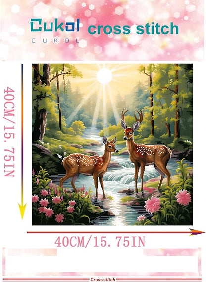 51buyoutgo 11CT Stamped Cross Stitch Kits - Image 2