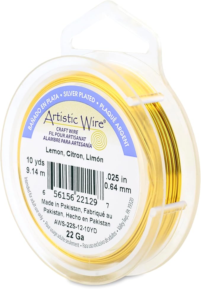 Artistic Wire, 22 Gauge Silver Plated Tarnish Resistant Colored Copper Craft by ArtisticWire