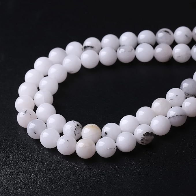 90PCS 4MM Black Rutilated Quartz Beads Round Loose Stone Beads - Image 2