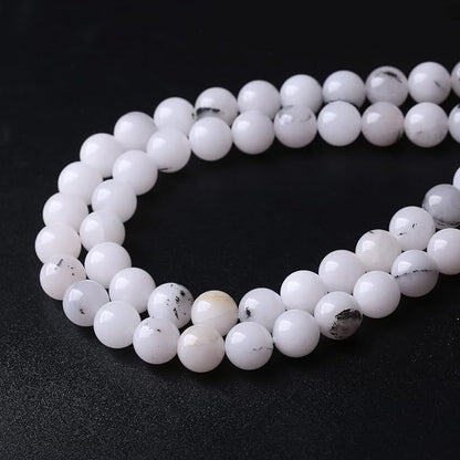 90PCS 4MM Black Rutilated Quartz Beads Round Loose Stone Beads - Image 2