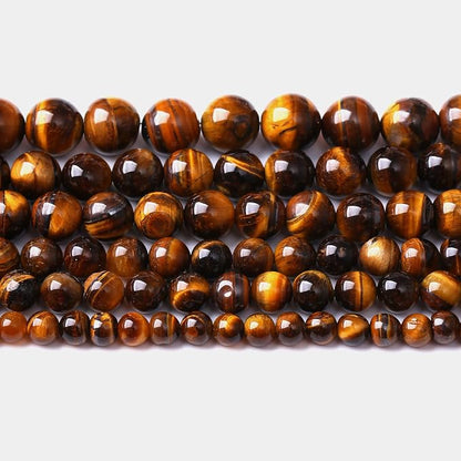 4mm 90pcs Natural Iron Yellow Tiger Eye Stone Beads by NaturalStoneBeads