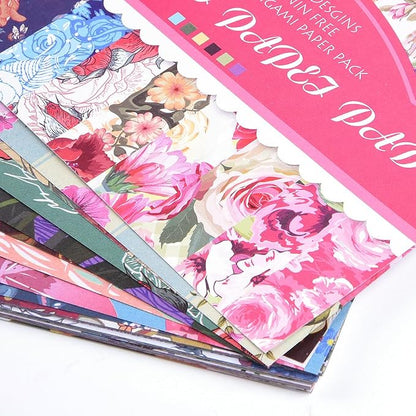 Origami Paper Kit 50 Sheets 70GSM 6 Inch Square Double Sided Color 50 Vivid - Image 6