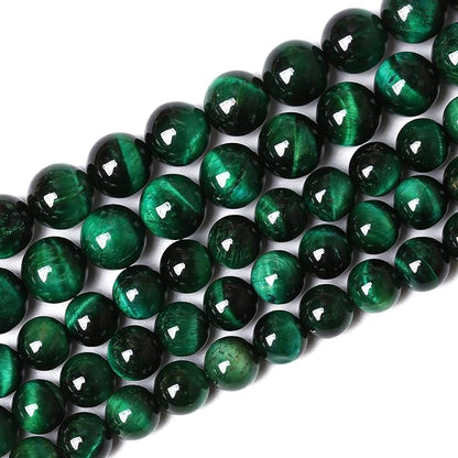 38PCS 10mm Top AAA Green Tiger Eye Beads Natural Stone Round Loose Beads - Image 2