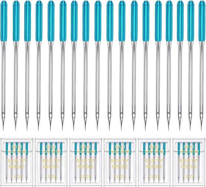 HONEYSEW 30 Pieces Sewing Machine Needles HAX1 130/705H Universal Regular Point by HONEYSEW