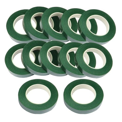 12 Rolls 1/2 Inch 30 Yard Green Floral Tape by Cettkowns