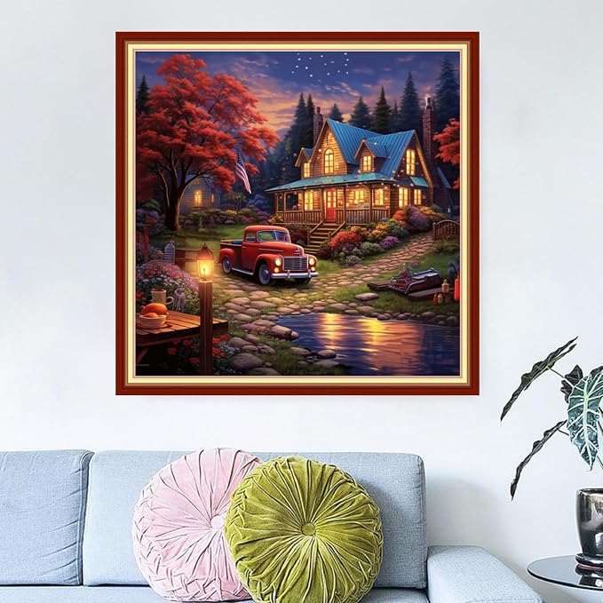 Dimensean Stamped Cross Stitch Kits Full Range of Embroidery Patterns Starter - Image 2