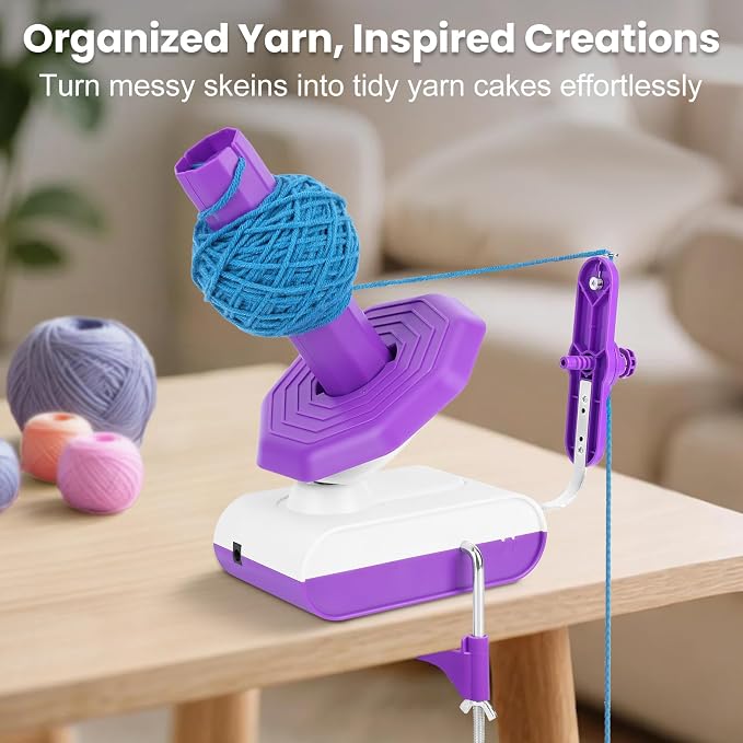 Electric Yarn Winder, Large Capacity 13oz Yarn Ball Winder - Image 6