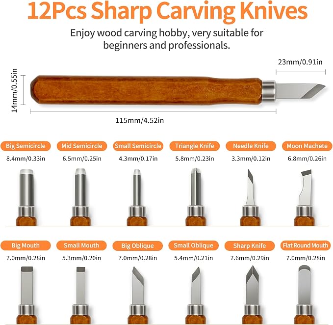 Wood Carving Tools Kit - Image 2