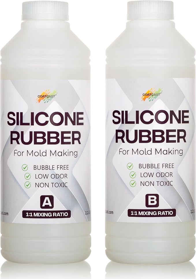 Silicone Rubber Kit 18A for DIY Mold Making – Super Elastic, Translucent - Image 2