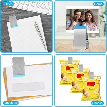 Bag Clips for Food, 6 Pack Metal Chip Clips - Image 6