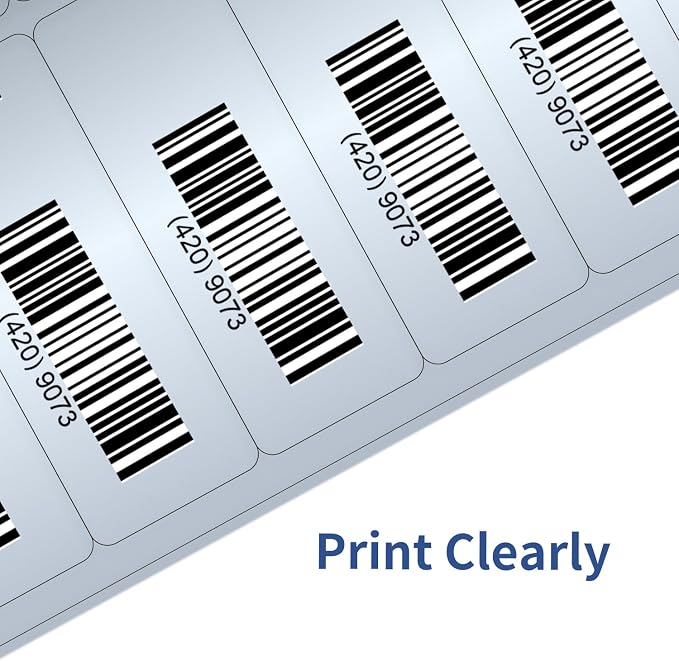 1" x 2-5/8" Address Labels- Matte Silver Mailing Labels Stickers - Image 6