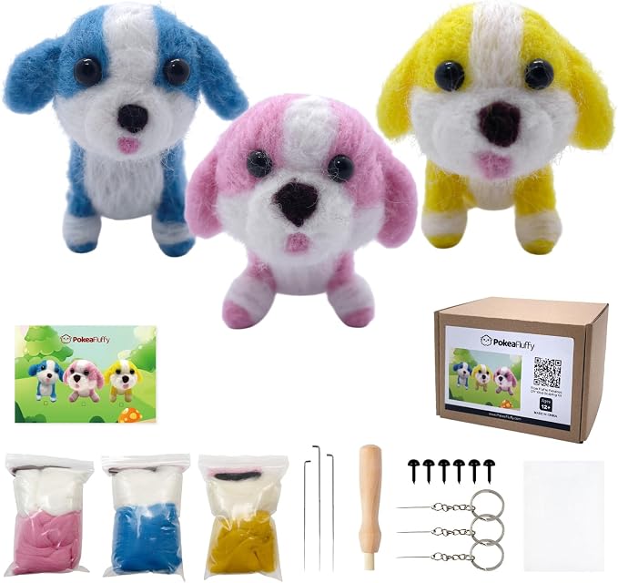 Needle Felting Kit, Animal Doll Making Set - Image 6
