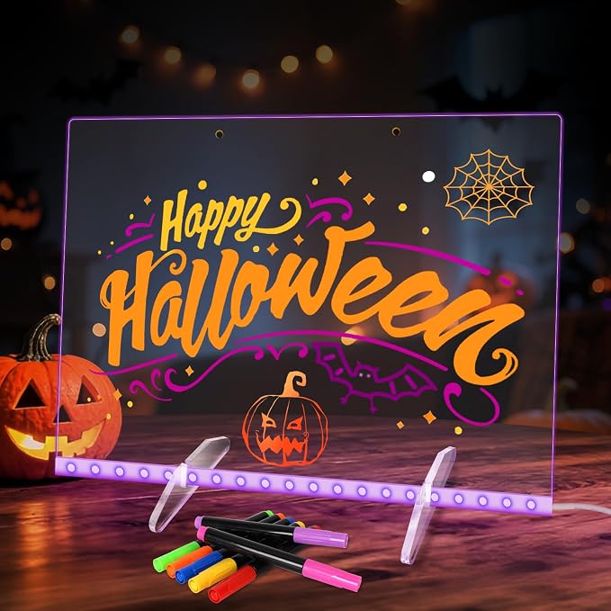 Led Note Board with 7 Colors, 13.8“X10” Lumiboard Led Drawing Board by Sweetone