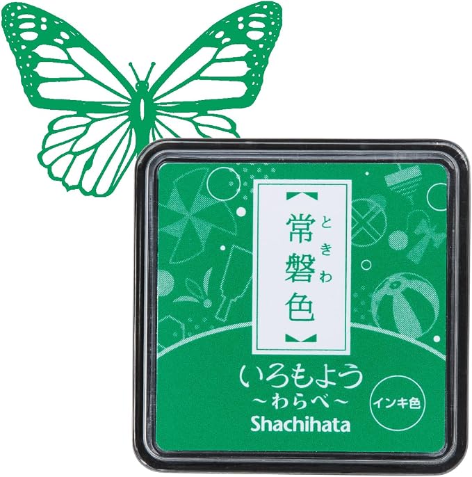 IROMOYO WARABE Stamp PAD, Small Traditional Japanese Ink Colour, Oil-Based Ink by Artline