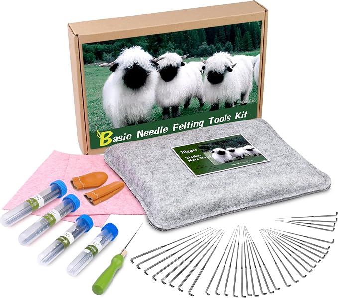WONVOC Needle Felting Pad, 9.84 x 7.87 x 1.38'', Needle Felting Tools by wonvoc