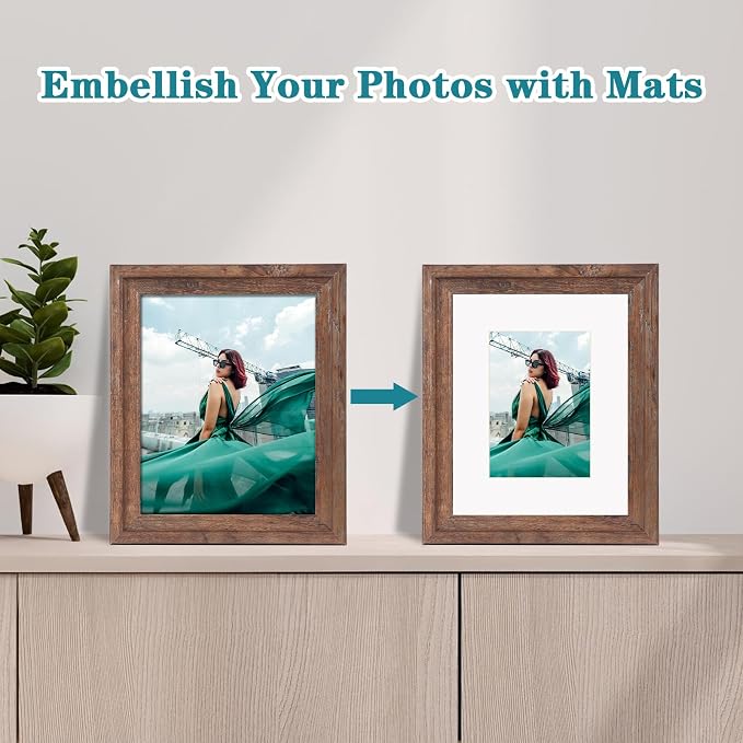 ZBEIVAN 8x10 White Picture Mats - Image 5