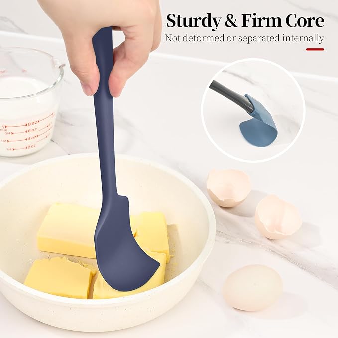 600ºF Heat Resistant Spatulas, High Heat Food Safe Semless Kitchen Silicone - Image 4