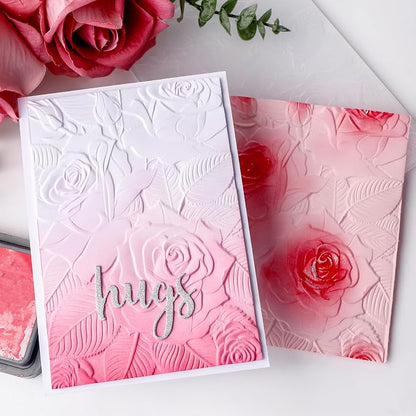 BAOFALI 3D Plastic Embossing Folders Rose - Image 7