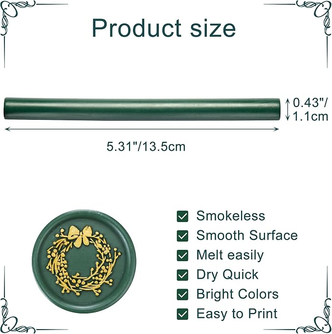 Yoption 15 Pieces Olive Green Glue Gun Sealing Wax Sticks - Image 2