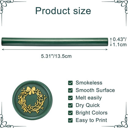 Yoption 15 Pieces Olive Green Glue Gun Sealing Wax Sticks - Image 2