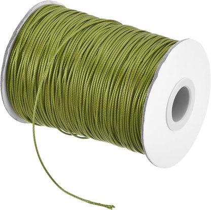MECCANIXITY Waxed Cord 1mm Waxed Polyester Cord 175 Yard Wax String by MECCANIXITY
