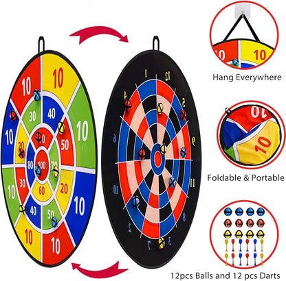 Dart Board Games for Kids Ages 3-12, Sticky Dart Board - Image 2