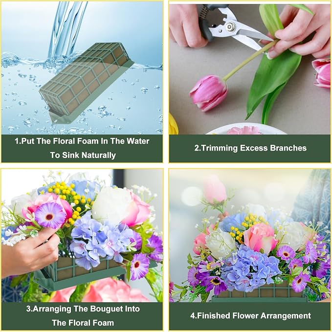 6 Pack Floral Foam Cage, Premium Floral Cage Foam Box - Image 3