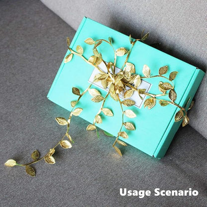 BASOKAN Gold Leaves Leaf Ribbon Trim Rope - Image 5
