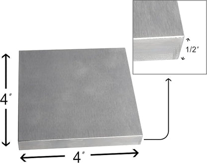 HimaPro Steel Bench Block 4"x4" Flat Anvil Jewelers Tool Metal Bench Block - Image 3